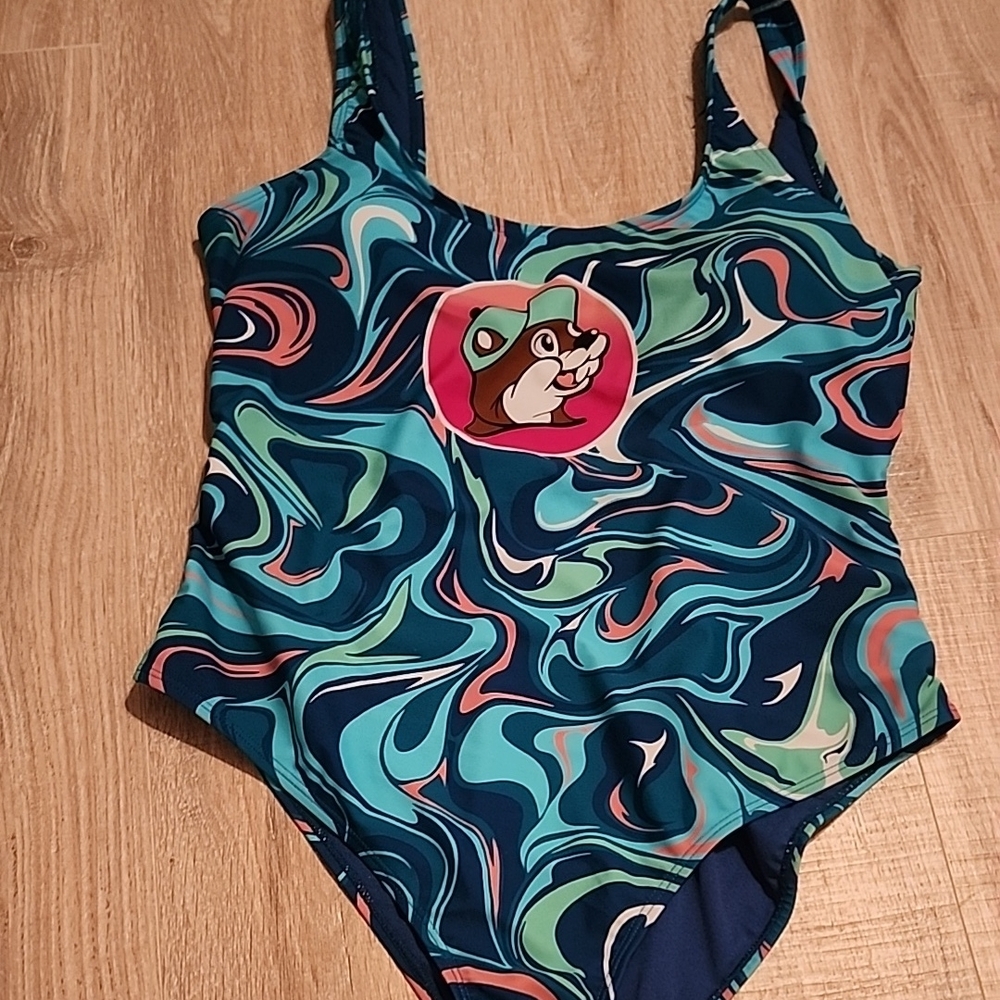 Bucee's | NWOT One Piece Swimsuit - Blue and Green